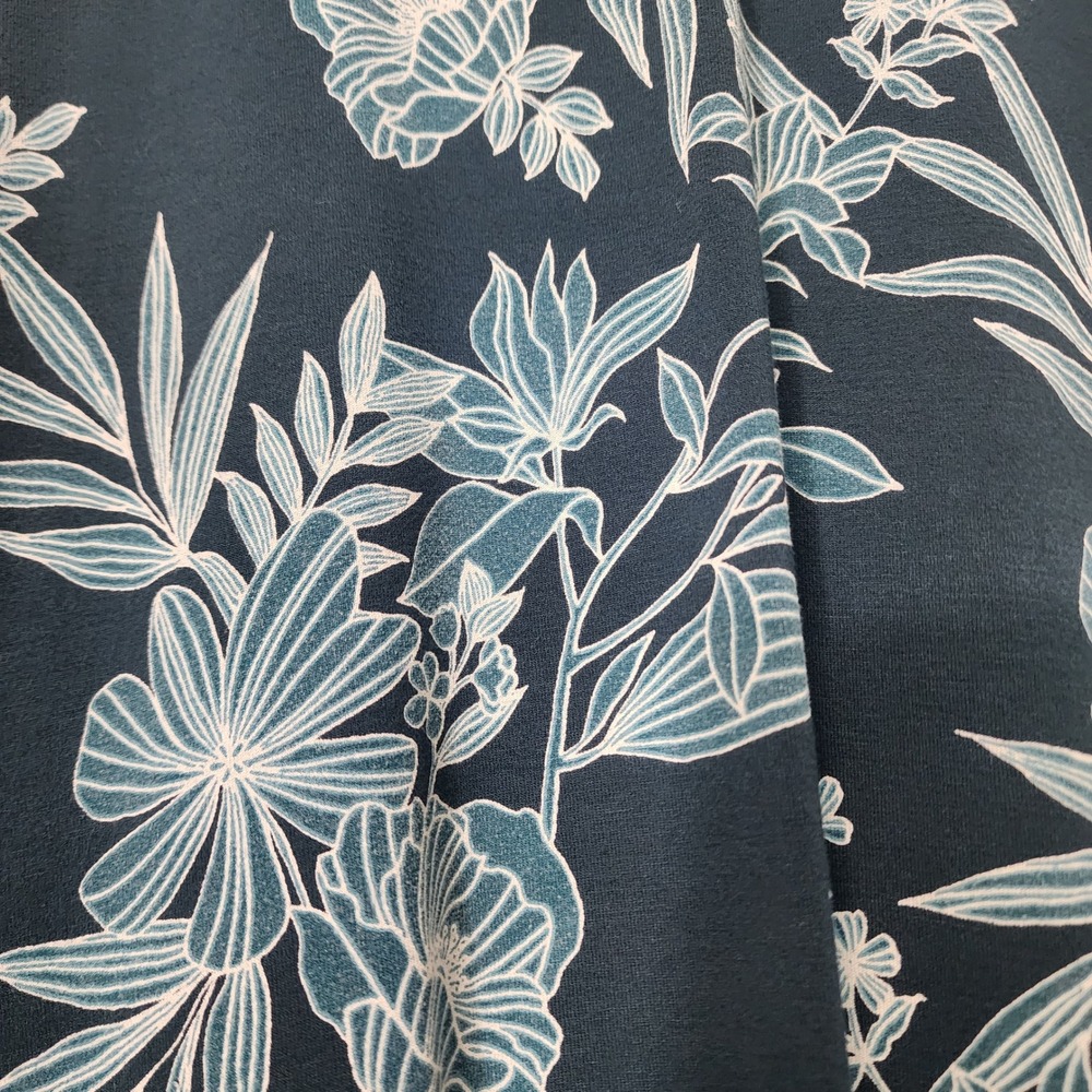 J. Jill Wearever Collection Maxi Dress Small Tall Blue Floral Sleeveless Stretch - Picture 8 of 13